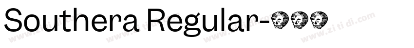 Southera Regular字体转换